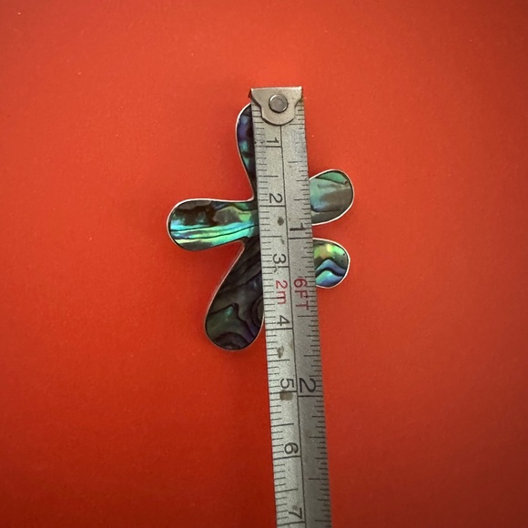 925 Sterling Silver Abalone Pendant - Picture 4 of 4